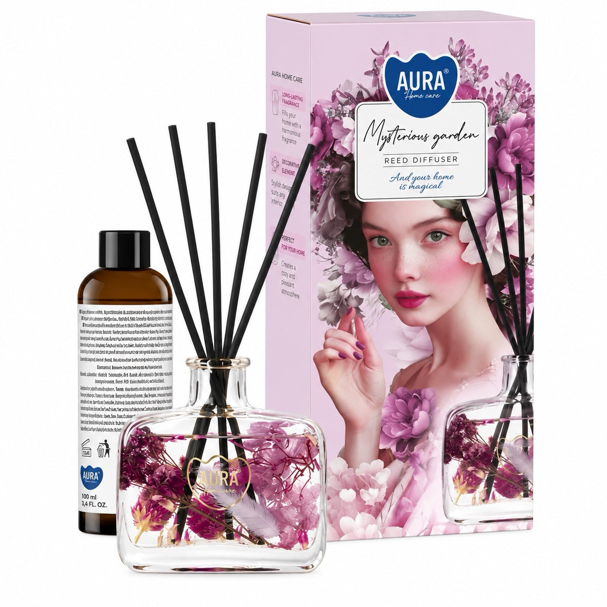 Diffuser with Dried Flowers - MYSTERIOUS GARDEN - 180ml
