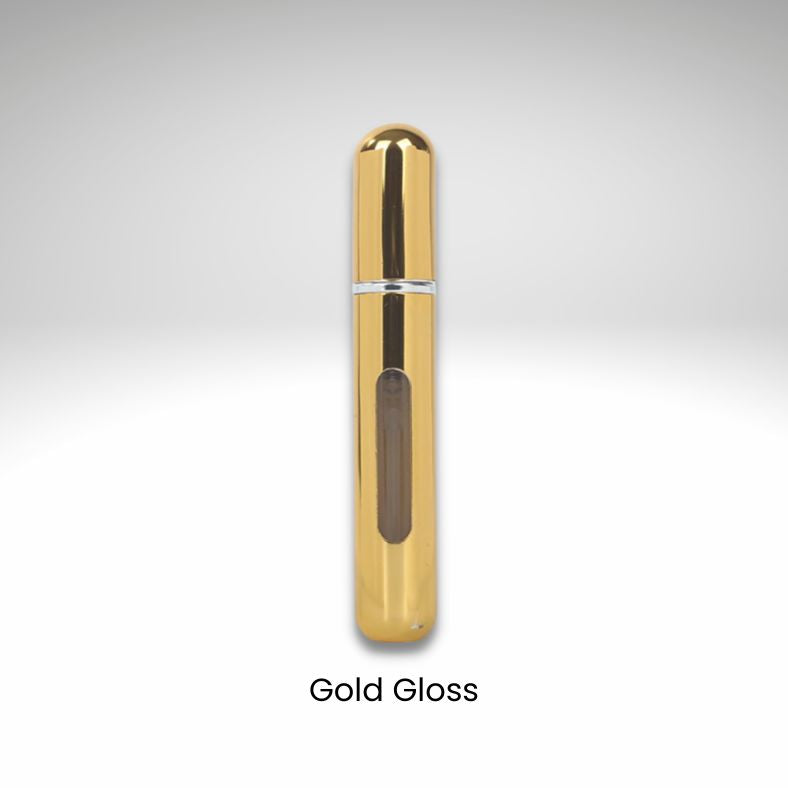 Refillable Travel Atomiser 8ml Gold Gloss